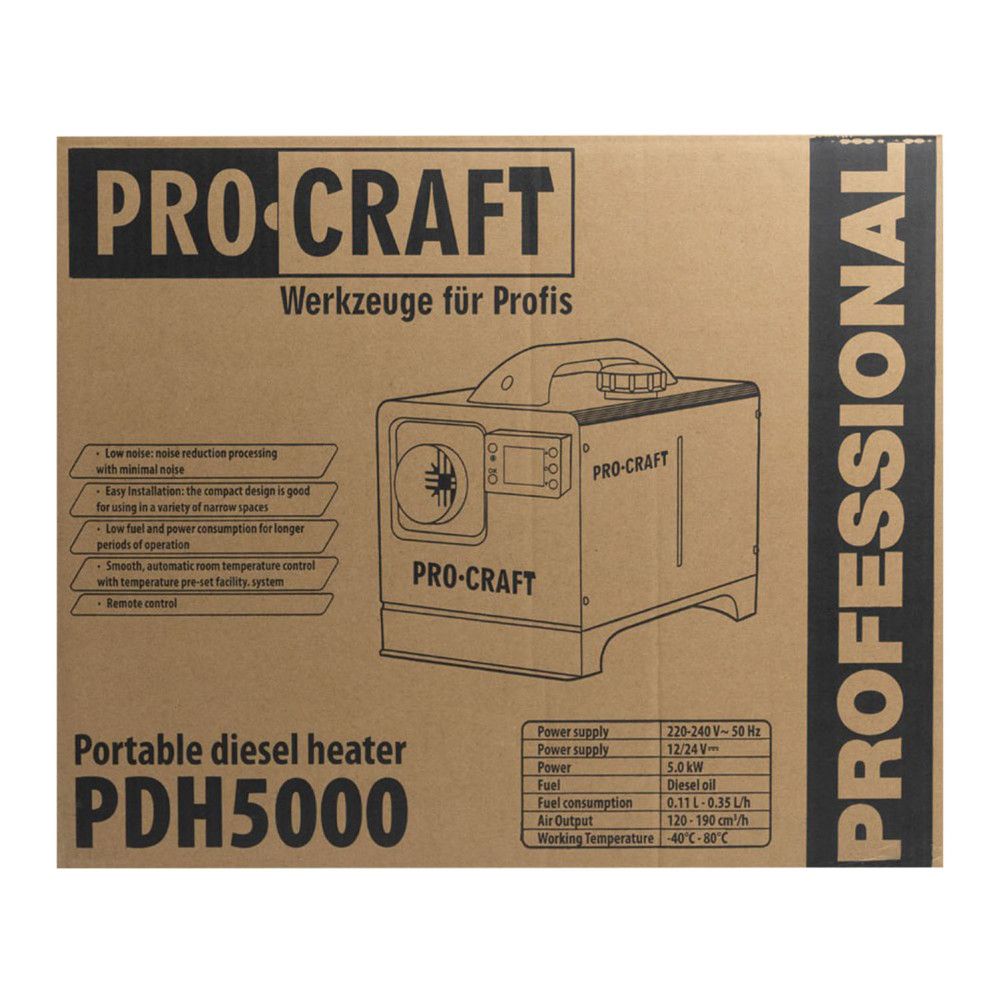 Портативний дизельний обігрівач Procraft PDH5000