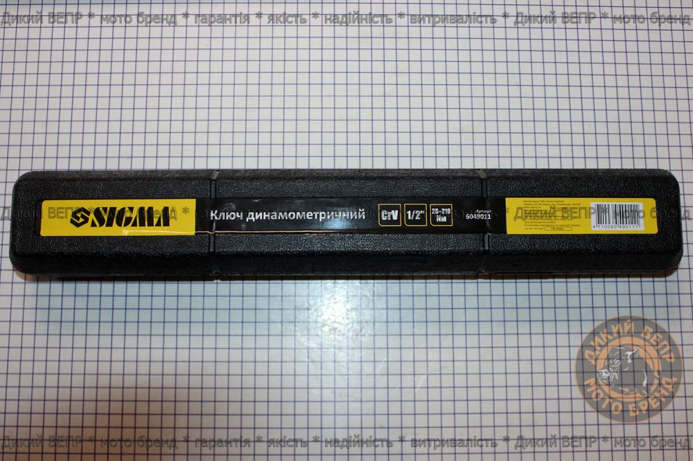 Ключ динамометричний ½ "28-210 Нм (кейс) Sigma (6049011)