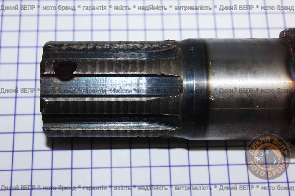 Вал редуктора тракторної грунтофрези Заря - робочий