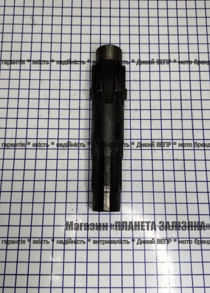 Вал перехідного редуктора фрези (шліцьовій) мототрактора (L-151mm)
