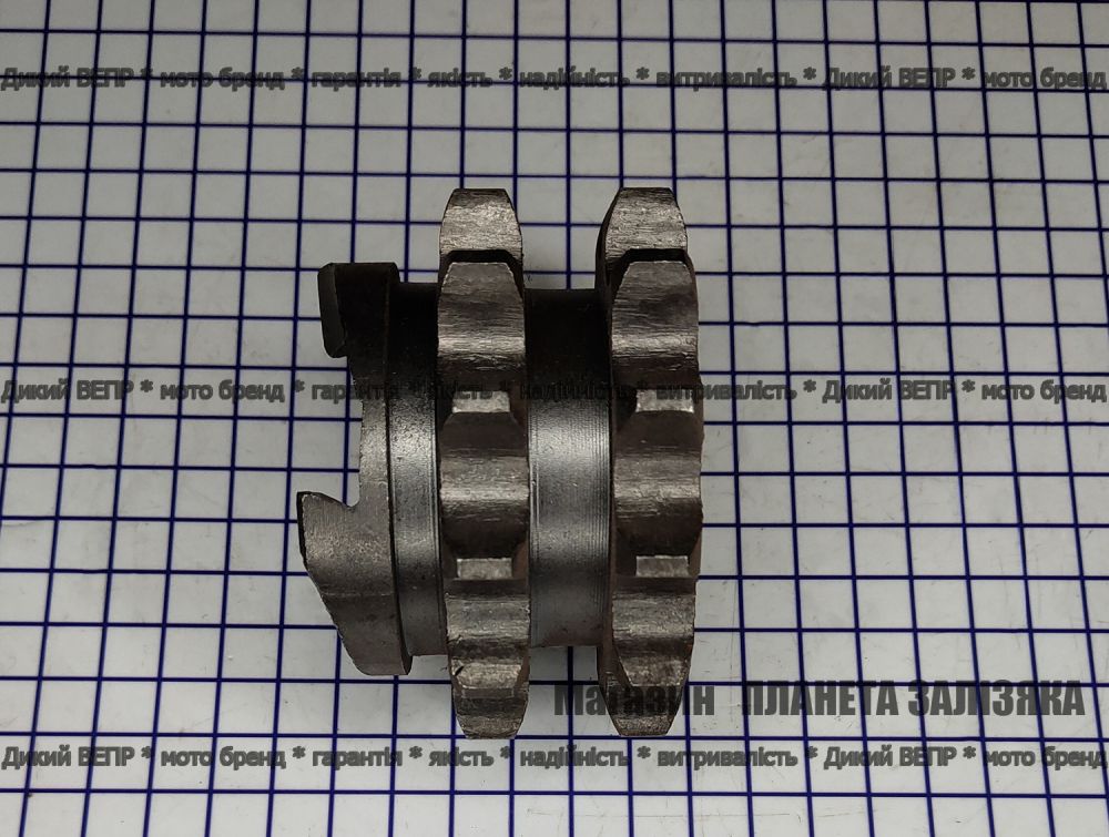 Зірочка-храповик 2х-рядна Z-12 / D-38mm / d80mm крок-19