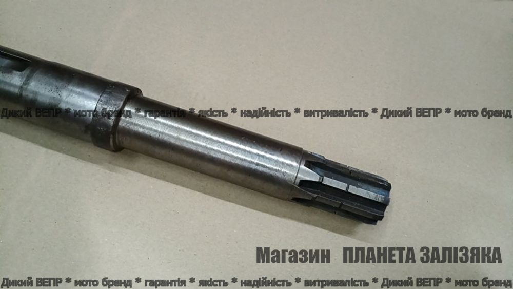 Піввісь права 8 шліців Довжина 610мм (під стопорне кільце) для мототрактора