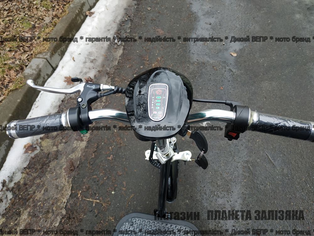 Електросамокат T06-3 48v 500W 12Ah - SM чорний з сидінням (сидіння - спинка)