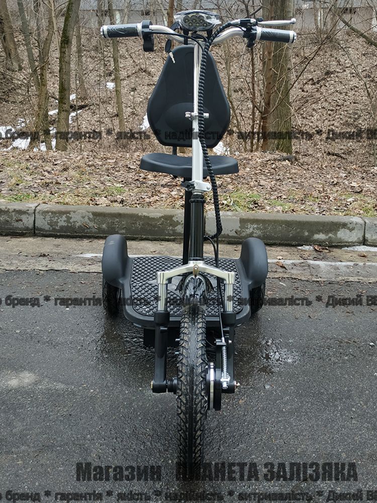 Електросамокат T06-3 48v 500W 12Ah - SM чорний з сидінням (сидіння - спинка)
