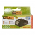 Акумуляторна батарея Procraft Battery 20/2C 2 Аг Type-C