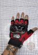 Мотоперчатки безпалі PROBIKER Red