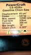 Бензопила PowerCraft CS4528n chainsaw