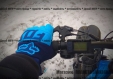 Мотоперчатки сині Fox