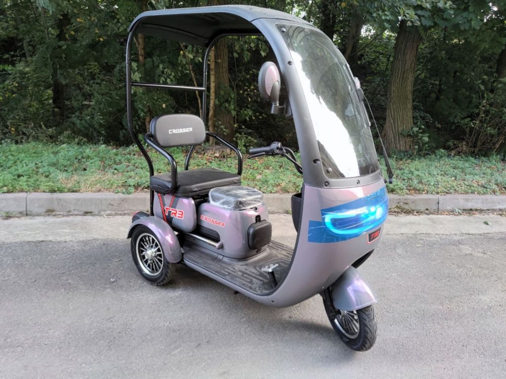 Електроскутер триколісний Crosser TR3 (800W/72V/20Ah)