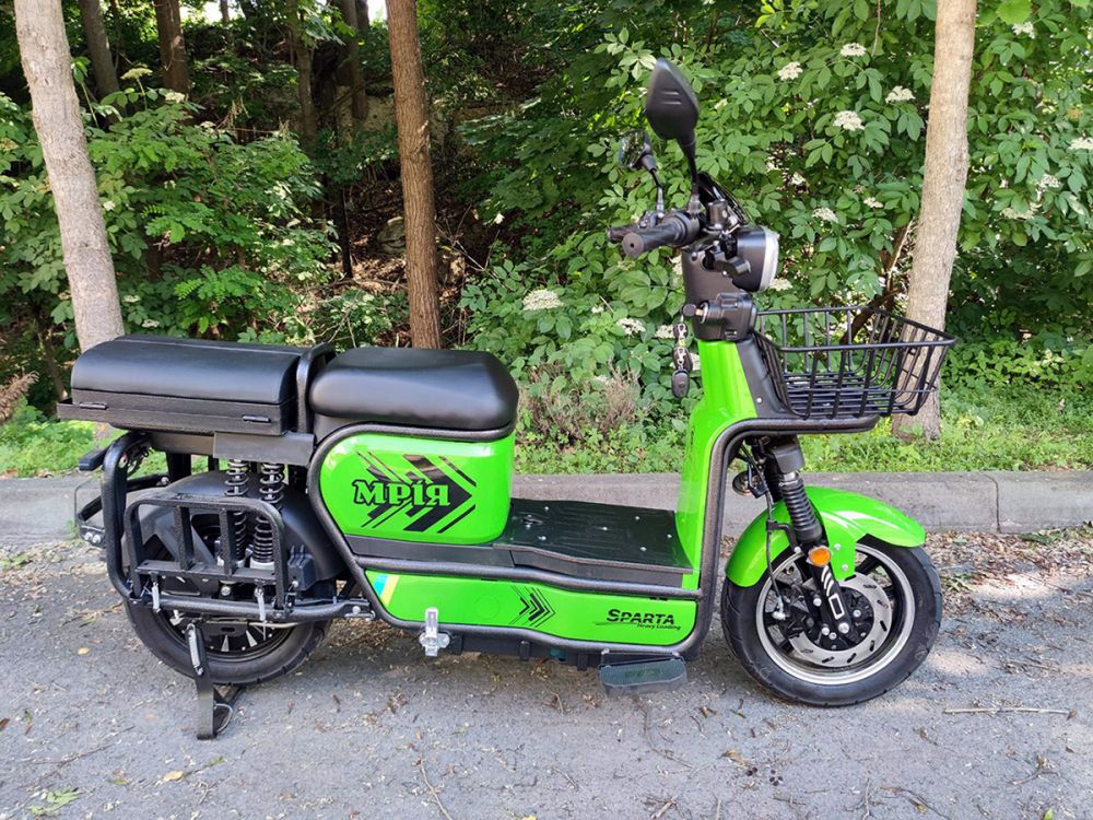 ЕЛЕКТРОВЕЛОСИПЕД SPARTA MRIYA NEW-2024 (72V-1200W) зелений