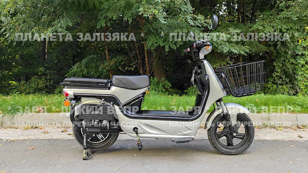 Електровелосипед Zaria Tiger (1500W-60V) сірий