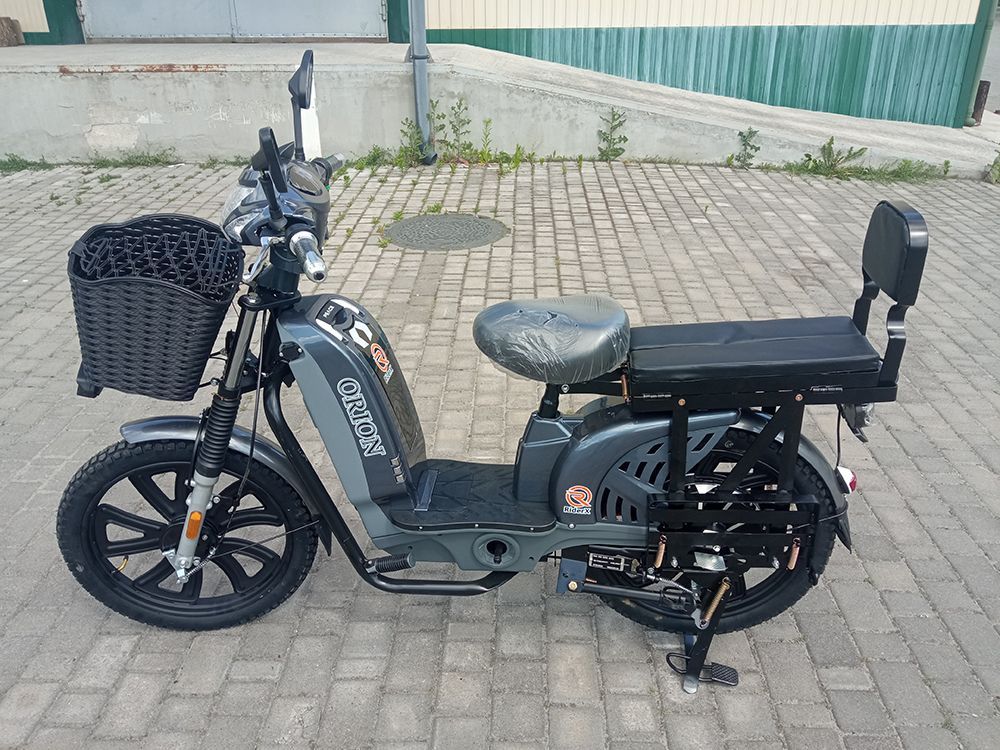 Електровелосипед RiderX ORION (800W; 60V-15Ah SLA) сірий, червоний, зелений