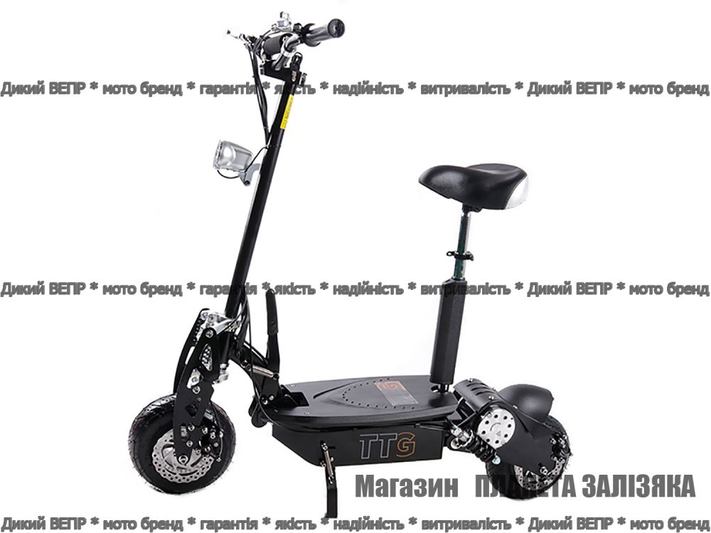 Электросамокат DES06C1 36V 1000W 12Ah - SM черный с сиденьем