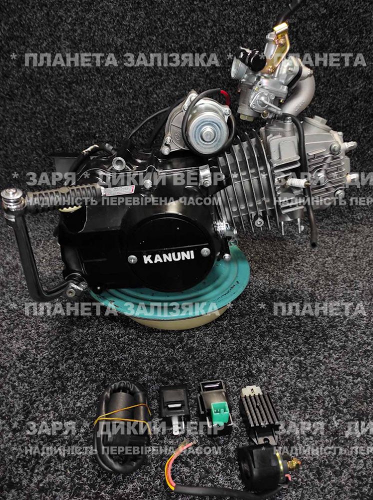 Двигатель Delta / Savage 125cc KANUNI механика для мотоцикла, мопеда