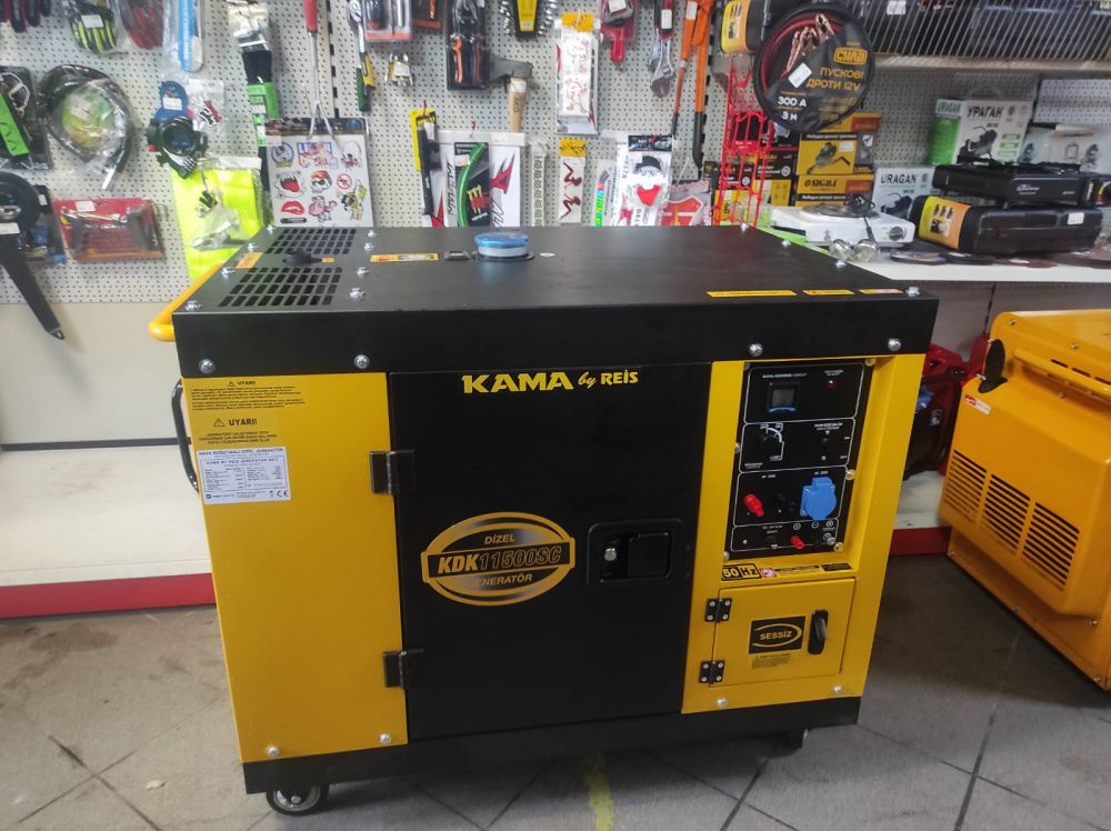Дизельний генератор KAMA KDK11500SC 8.8 кВт