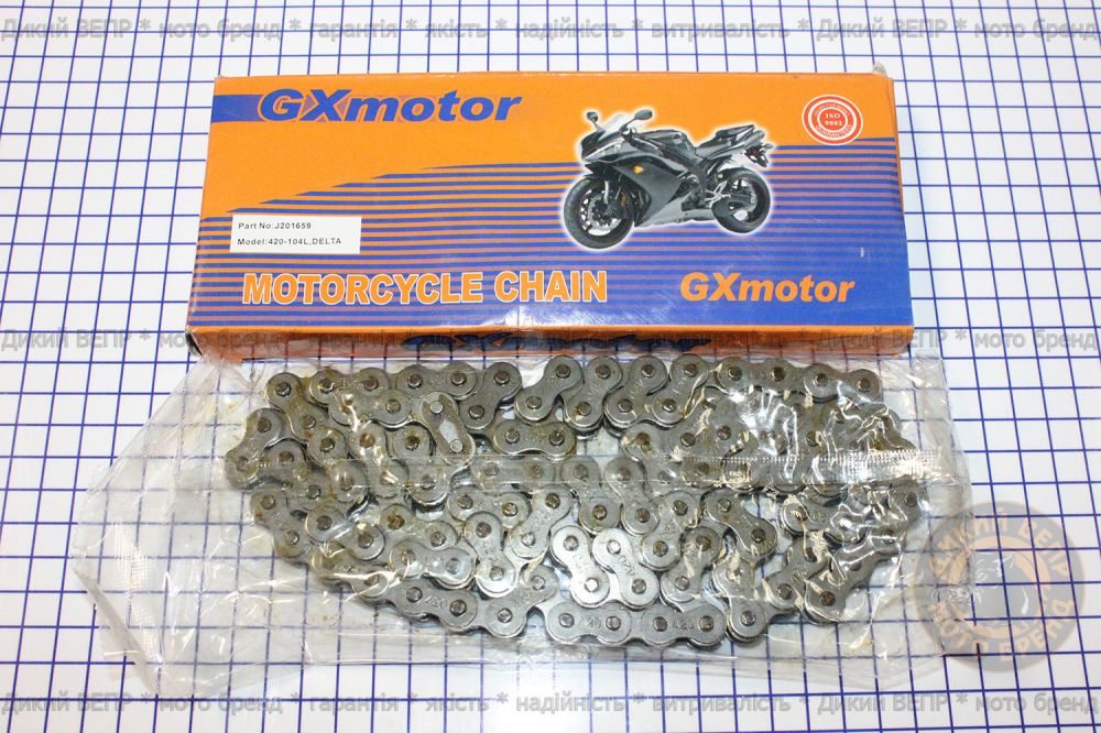 Ланцюг 420 H-104 L GXmotor (Alpha, Delta)