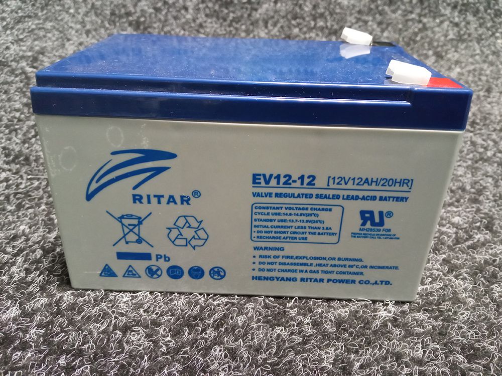 Акумулятор RITAR EV12-12 12V 12Ah/20HR до електровелосипеда
