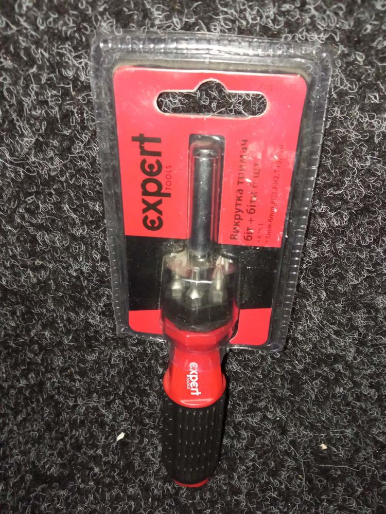 Викрутка тримач біт + біти 6 шт. Expert Tools