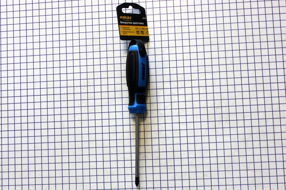 Викрутка хрестова PH 1×100мм CrV Mega Sigma (4009371)