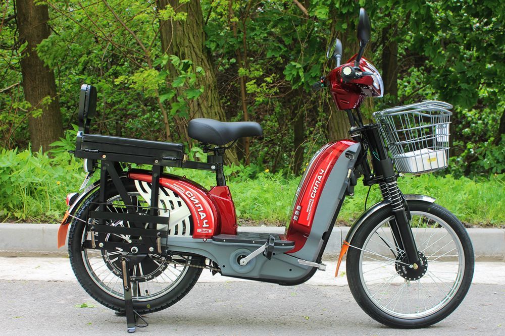 Електровелосипед Заря Силач(450W-60v 14ah) червоний