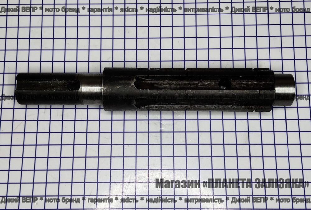 Вал перехідного редуктора фрези мототрактора (L-225mm)