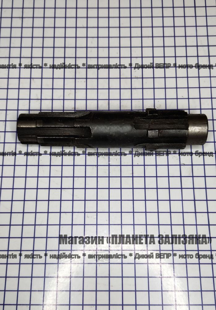 Вал перехідного редуктора фрези (шліцьовій) мототрактора (L-151mm)