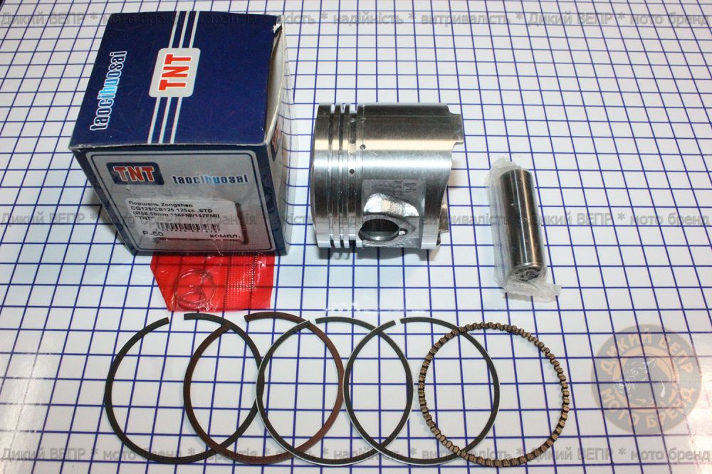 Поршень+Кільця+Палець TNT Zongshen CQ 125/CB125 125cc
