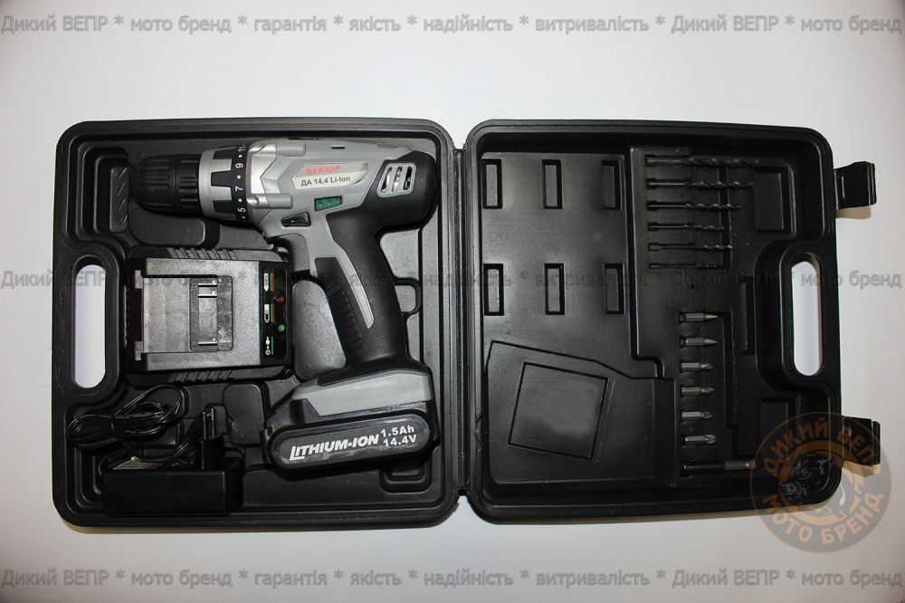 Шуруповерт акумуляторний Буран ДА 14.4 LI-ION