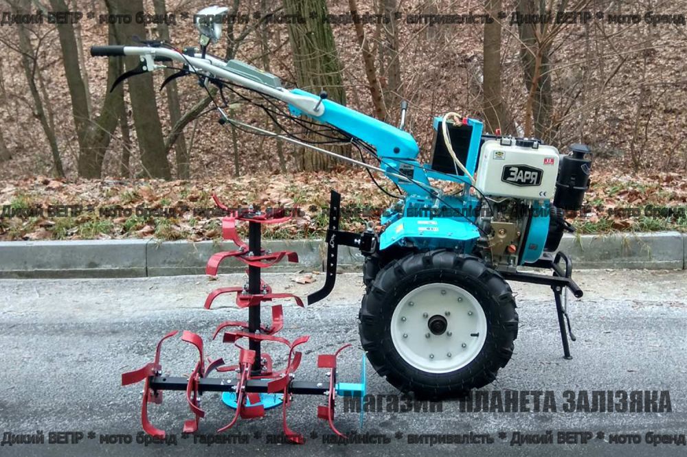 Мотоблок Заря SH 135E Люкс 9 л.с. дизельный с дифференциалом